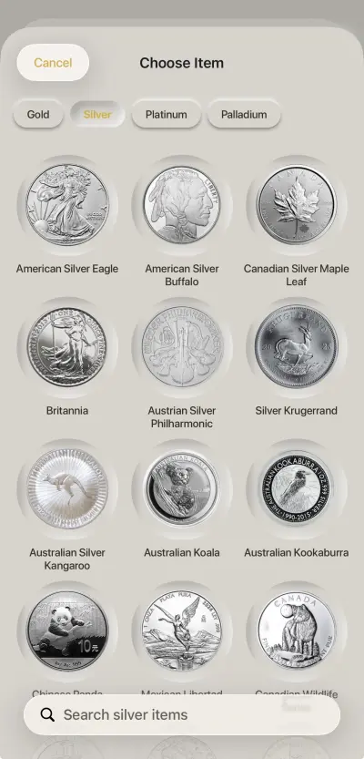 Silver list